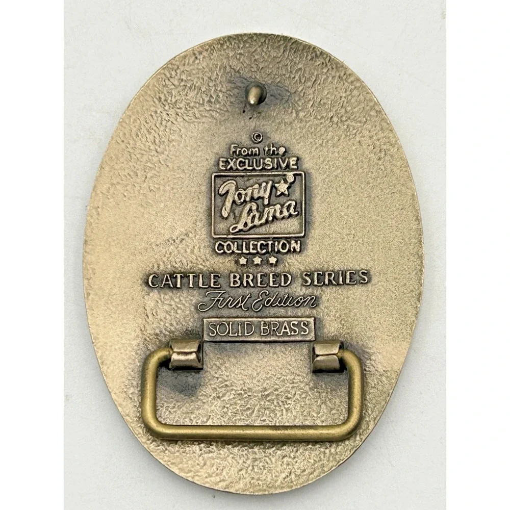 TONY LAMA Angus Bull Cow Sire Belt Buckle Cattle Breed Series FIRST Edition